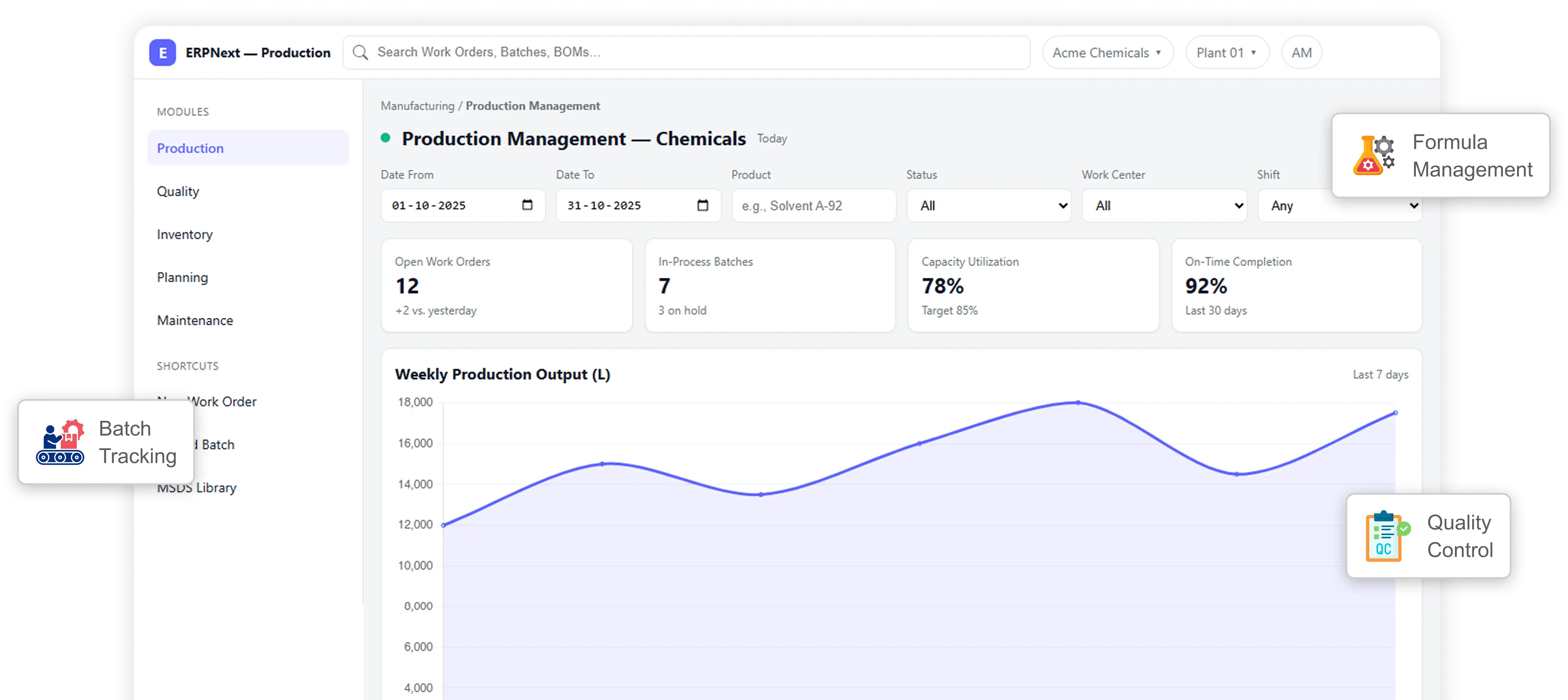 Chemical ERP Software