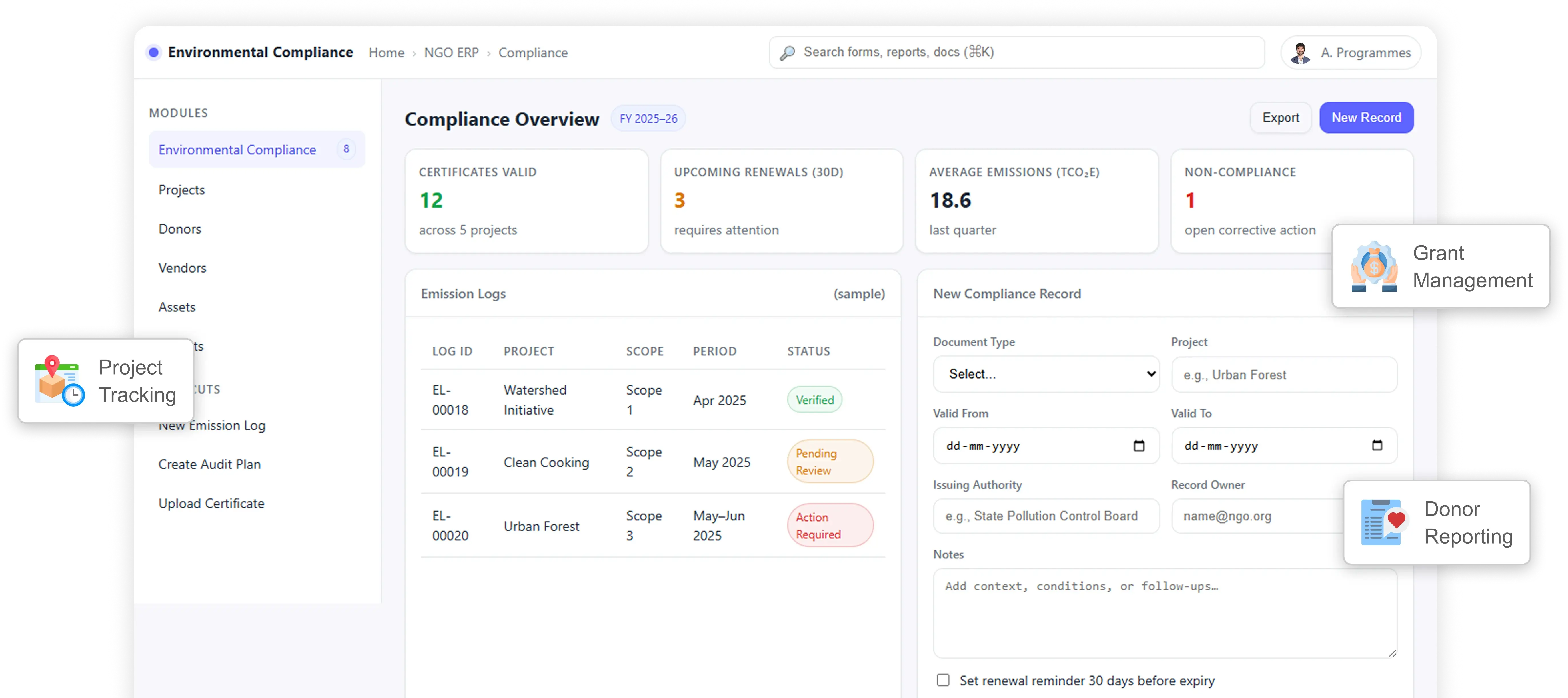 Environmental ERP Software