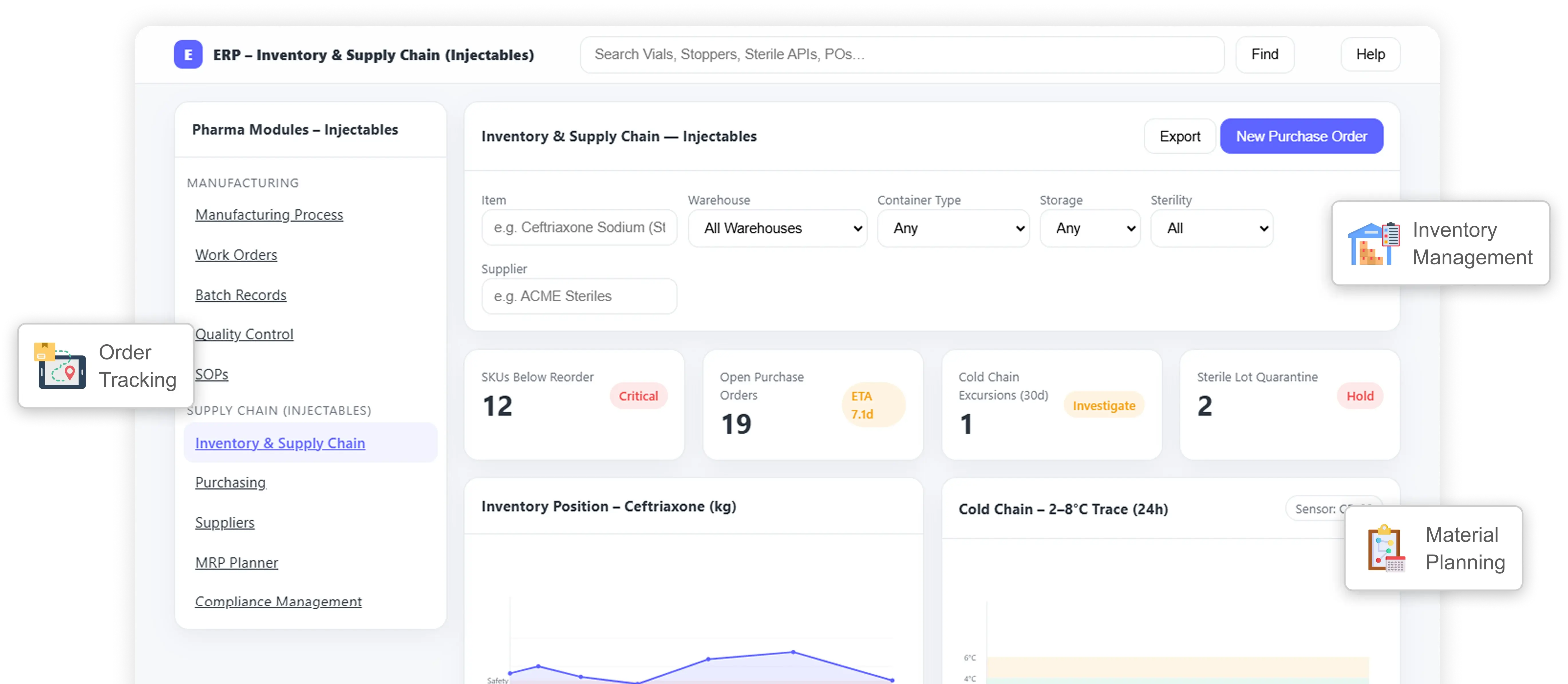 Injection ERP Software